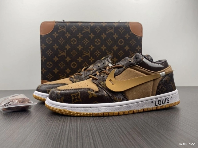 Husky Air Jordan AJ1 OW 1 x LOW Off-Louis 0825